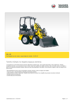 व्हील लोडर Wacker Neuson WL 18
