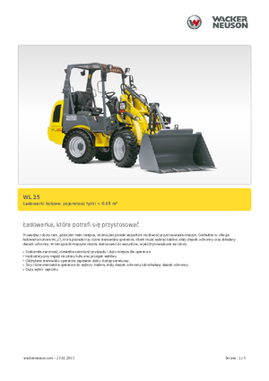 व्हील लोडर Wacker Neuson WL25