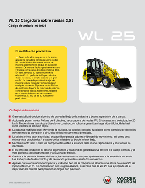 व्हील लोडर Wacker Neuson WL25