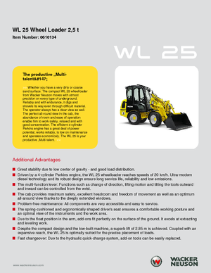व्हील लोडर Wacker Neuson WL25