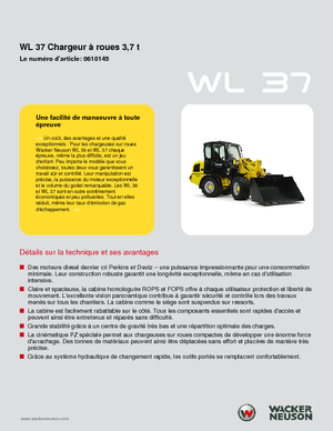 व्हील लोडर Wacker Neuson WL 37