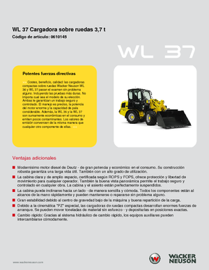 व्हील लोडर Wacker Neuson WL 37