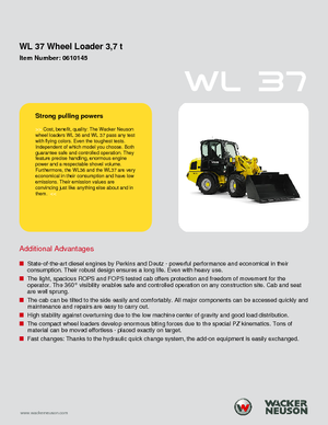 व्हील लोडर Wacker Neuson WL 37