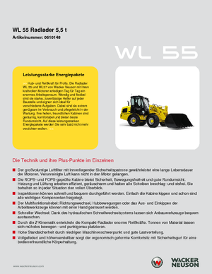 व्हील लोडर Wacker Neuson WL 55