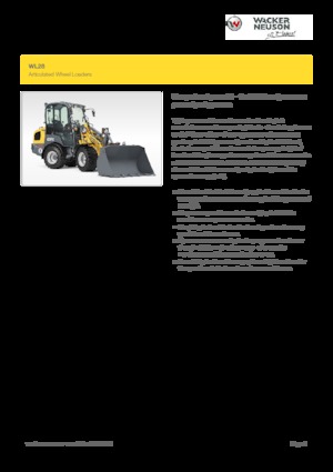व्हील लोडर Wacker Neuson WL28