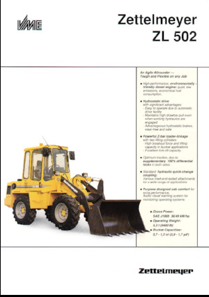 व्हील लोडर Zettelmeyer ZL 502