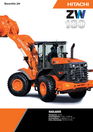 व्हील लोडर Hitachi ZW 180