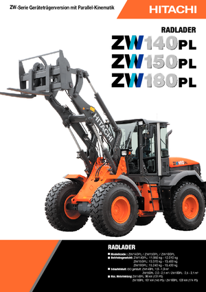 व्हील लोडर Hitachi ZW 180 PL