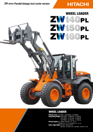 व्हील लोडर Hitachi ZW 180 PL