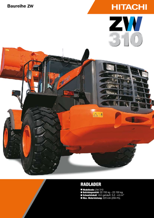 व्हील लोडर Hitachi ZW 310