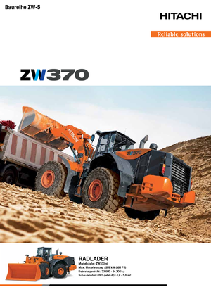 व्हील लोडर Hitachi ZW 370-5