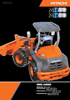 व्हील लोडर Hitachi ZW80