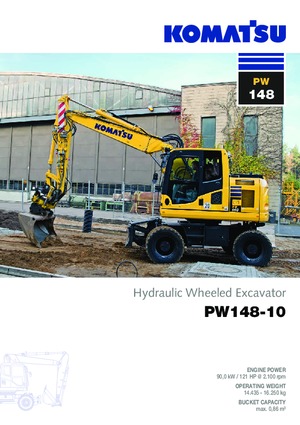 व्हील एक्सकेवेटर Komatsu PW148-10