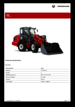 व्हील लोडर Weidemann 3080