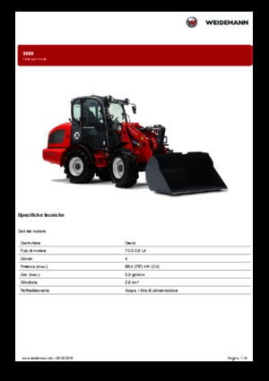 व्हील लोडर Weidemann 3080T