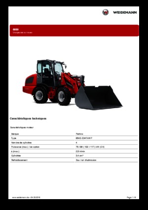 व्हील लोडर Weidemann 4080