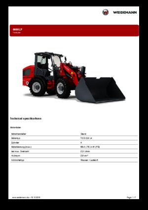 व्हील लोडर Weidemann 4080LP