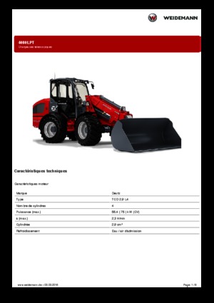 व्हील लोडर Weidemann 4080LPT