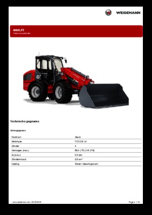 व्हील लोडर Weidemann 4080LPT