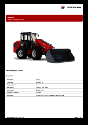 व्हील लोडर Weidemann 4080LPT