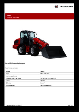 व्हील लोडर Weidemann 4080T