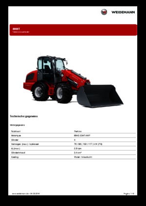 व्हील लोडर Weidemann 4080T