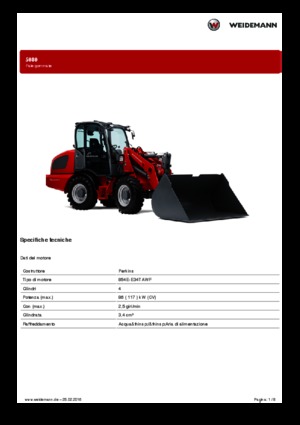 व्हील लोडर Weidemann 5080