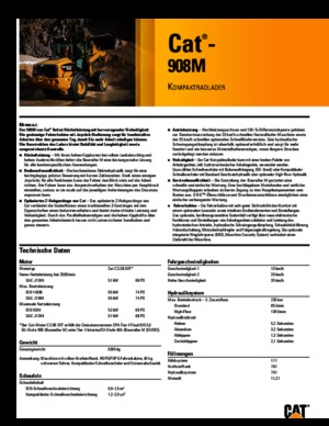 व्हील लोडर Caterpillar 908M
