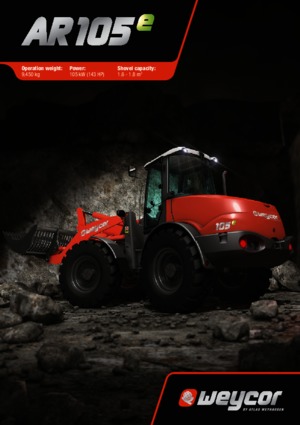 व्हील लोडर weycor AR 105 e