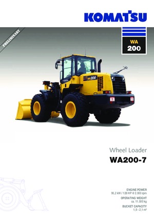 व्हील लोडर Komatsu WA200-7
