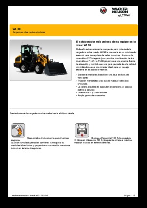 व्हील लोडर Wacker Neuson WL38