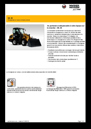 व्हील लोडर Wacker Neuson WL38