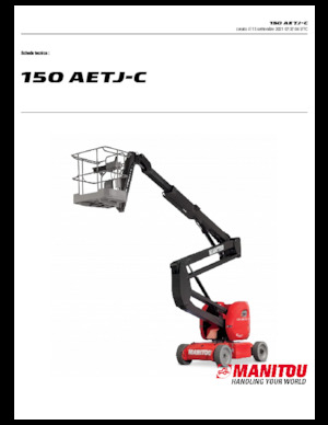 व्हील्ड आर्टिकुलेटिंग बूम लिफ्ट Manitou 150 AETJ C