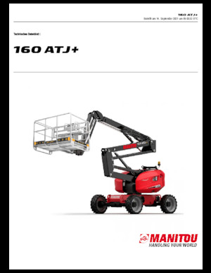 व्हील्ड आर्टिकुलेटिंग बूम लिफ्ट Manitou 160 ATJ +