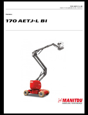 व्हील्ड आर्टिकुलेटिंग बूम लिफ्ट Manitou 170 AETJ L Bi
