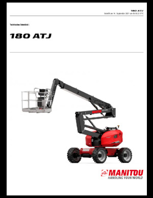 व्हील्ड आर्टिकुलेटिंग बूम लिफ्ट Manitou 180 ATJ