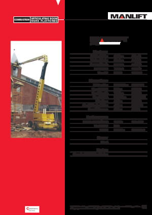 व्हील्ड आर्टिकुलेटिंग बूम लिफ्ट Grove-Manlift A 125 J