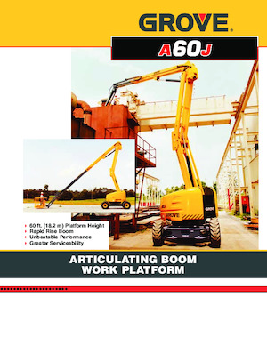 व्हील्ड आर्टिकुलेटिंग बूम लिफ्ट Grove-Manlift A 60 J