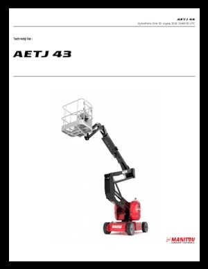 व्हील्ड आर्टिकुलेटिंग बूम लिफ्ट Manitou AETJ 43 