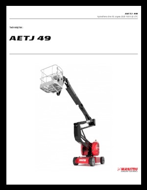 व्हील्ड आर्टिकुलेटिंग बूम लिफ्ट Manitou AETJ 49 