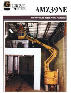 व्हील्ड आर्टिकुलेटिंग बूम लिफ्ट Grove-Manlift AMZ 39 NE