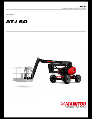 व्हील्ड आर्टिकुलेटिंग बूम लिफ्ट Manitou ATJ 60