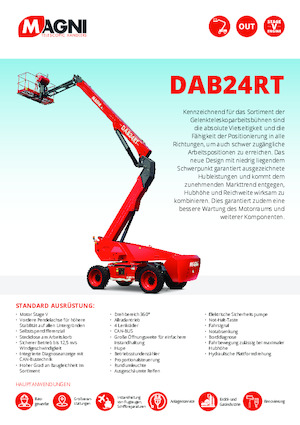 व्हील्ड आर्टिकुलेटिंग बूम लिफ्ट MAGNI DAB24RT