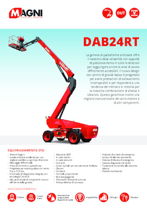 व्हील्ड आर्टिकुलेटिंग बूम लिफ्ट MAGNI DAB24RT