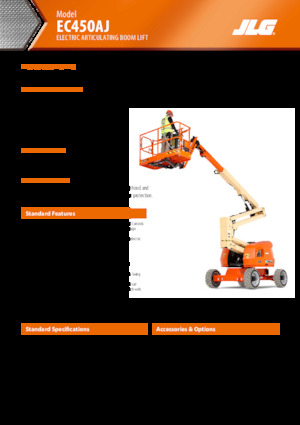 व्हील्ड आर्टिकुलेटिंग बूम लिफ्ट JLG EC450AJ
