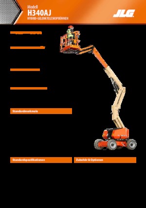 व्हील्ड आर्टिकुलेटिंग बूम लिफ्ट JLG H340AJ