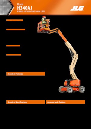 व्हील्ड आर्टिकुलेटिंग बूम लिफ्ट JLG H340AJ