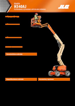 व्हील्ड आर्टिकुलेटिंग बूम लिफ्ट JLG H340AJ