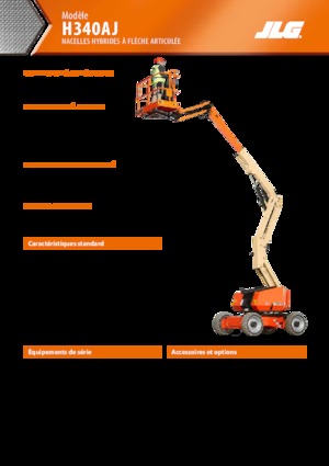 व्हील्ड आर्टिकुलेटिंग बूम लिफ्ट JLG H340AJ