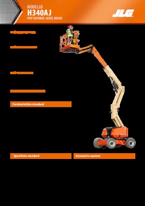 व्हील्ड आर्टिकुलेटिंग बूम लिफ्ट JLG H340AJ